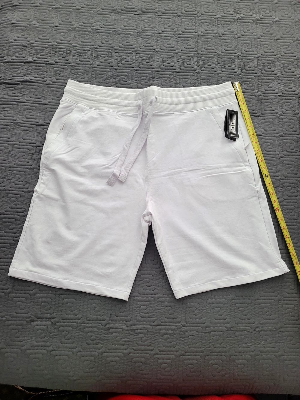 Men's White Casual Drawstring Shorts Jordan Craig French Terry Palmer New 2XL